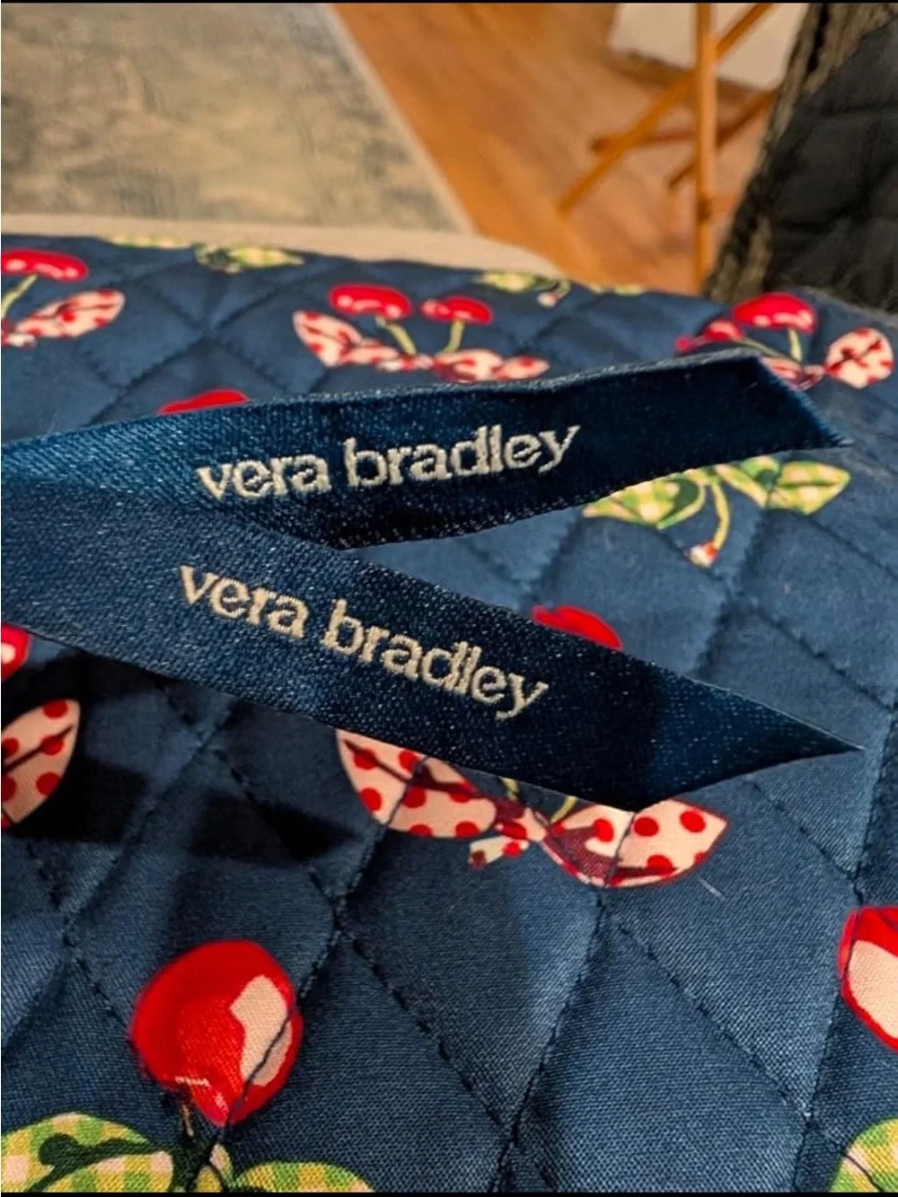 Vera Bradley quilted cosmetic